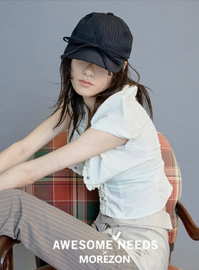 MOREZON【AWESOME NEEDS BASIC BALL CAP】26春夏蝴蝶结棒球帽子