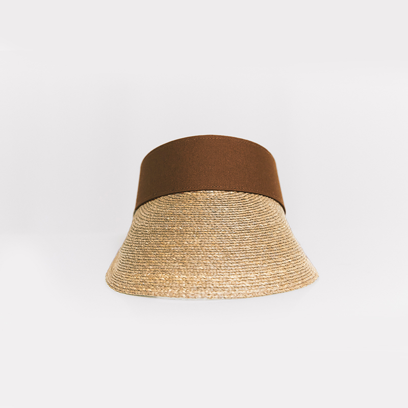 MOREZON【POESIE D'AME raffia sunvisor hat】拉菲草空顶遮阳帽 - 图3