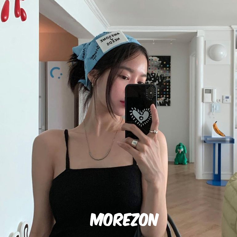 MOREZON【AWESOME NEEDS NETTING SCARF】设计师蕾丝头巾INS潮人 - 图0