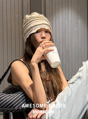 MOREZON【AWESOME NEEDS PATCHWORK HAT】26春夏潮人休闲堆堆帽子