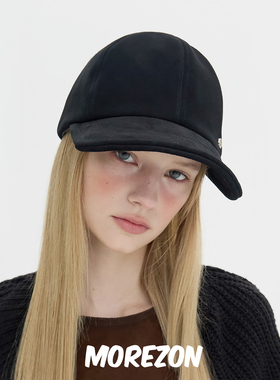 MOREZON【Brown hat Suede Cap】秋冬潮人休闲百搭简约绒面棒球帽