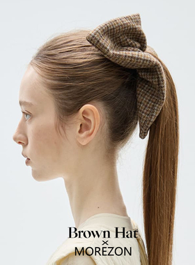 MOREZON【Brown hat Atelier Scrunchie】26秋冬新款精致大肠发圈