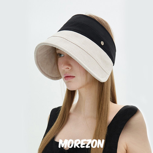 MOREZON【Brown hat Gabriel Sun Visor】25SS轻便百搭空顶遮阳帽 - 图2