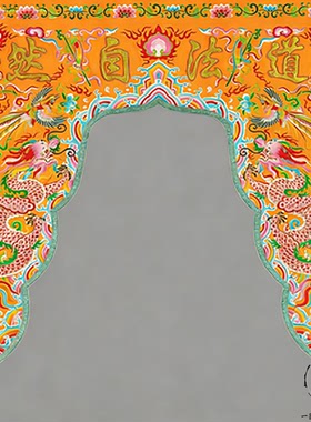 神帐道法自然龙门幔帐隔断帘