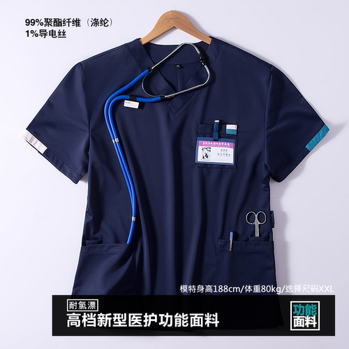 星她美她F01韩版美容医院口腔牙科男医生手术服洗手服医护工作服 - 图0