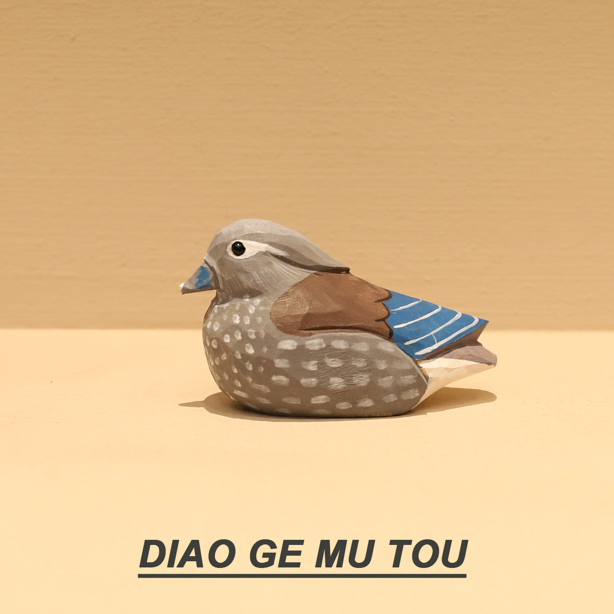 鸳鸯手工木雕创意卡通爱情礼物装饰品车载桌面摆件治愈系送人情侣,淘宝优惠券,粉丝福利购,淘宝优惠卷