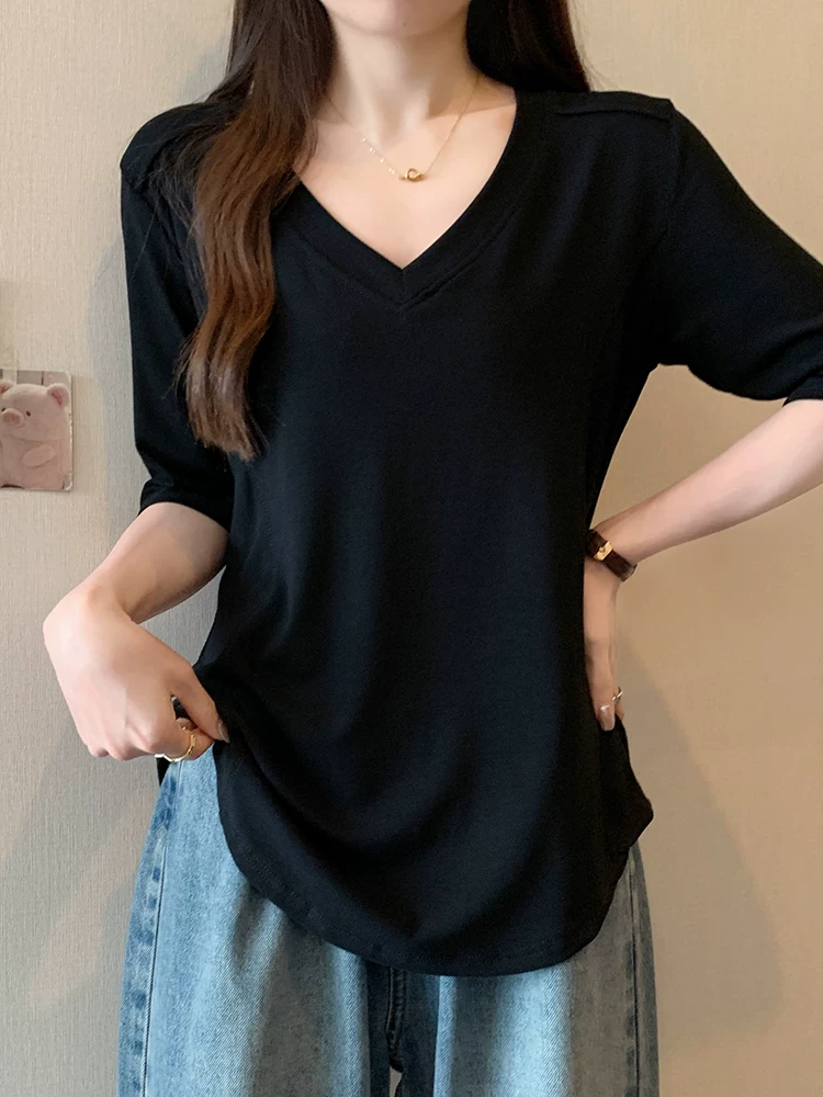 Платье/Футболка body-friendly short sleeve T-shirt...