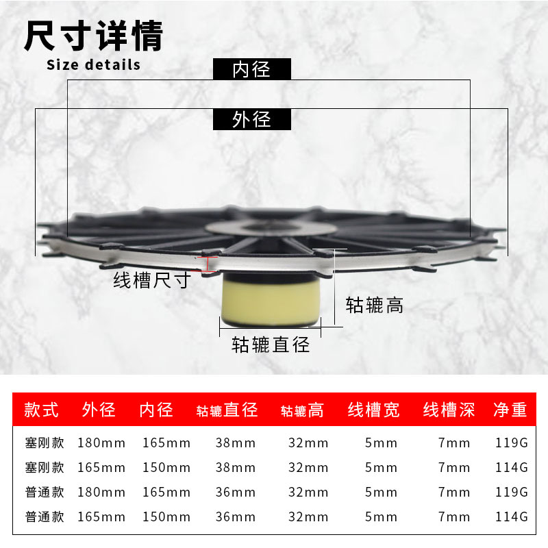 甲鱼枪线盘铝合金一体盘八卦轮鱼线轮手拨轮打鳖枪车盘轮绕线轮 - 图1