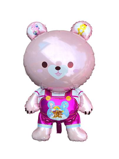飘空气球立体熊魔法熊卡通动物装饰摆摊铝膜大号会飞儿童氦气不飞