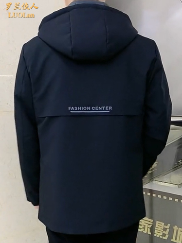 派克服男款冬季短款2025新款加绒加厚皮草外套内胆可拆卸皮毛一体 - 图1