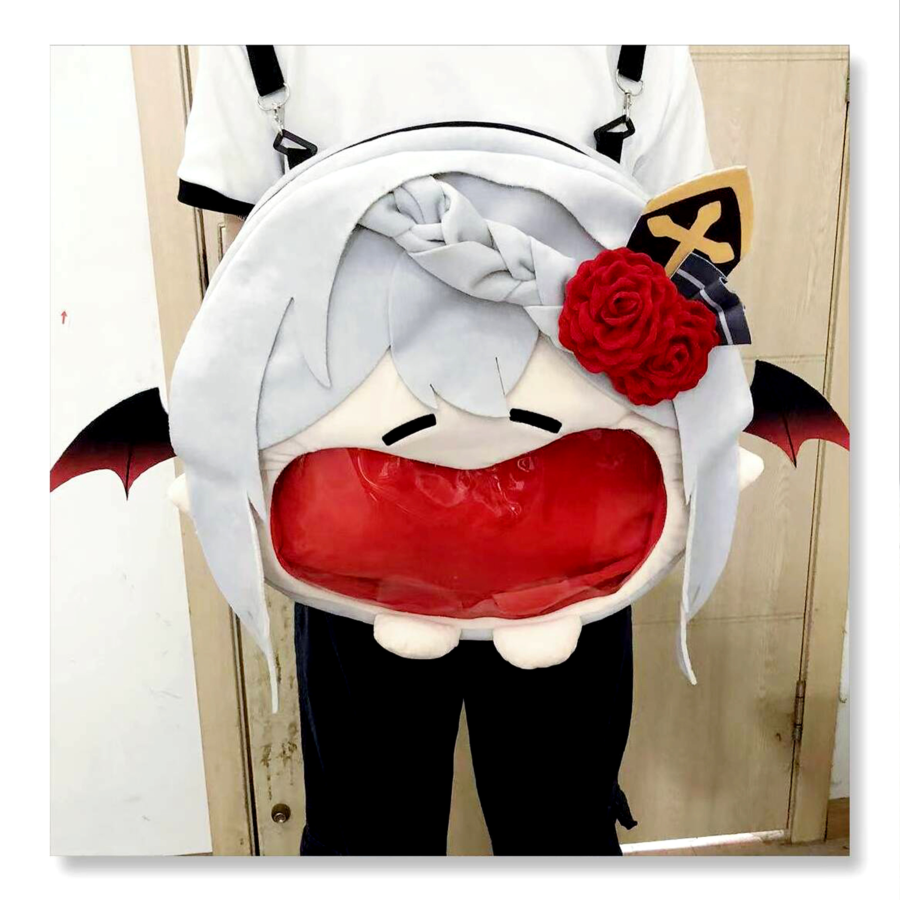 穆小泠大嘴痛包 大嘴蝠 双肩包/单肩包两用 寄泠背包,淘宝优惠券,粉丝福利购,淘宝优惠卷