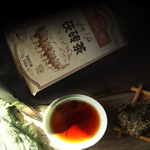 包邮 新疆特色茶饮 叶尔羌300克茯砖茶 餐饮日常饮用做奶茶等 - 图2