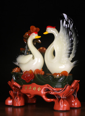 婚庆天鹅送朋友闺蜜新房摆设礼物