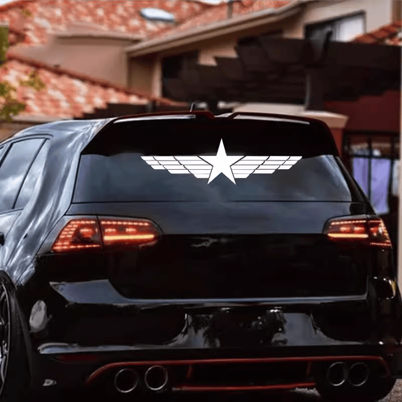 创意五角星遮挡划痕刮痕贴 个性车门贴纸拉花改装装饰车身车贴 - 图2