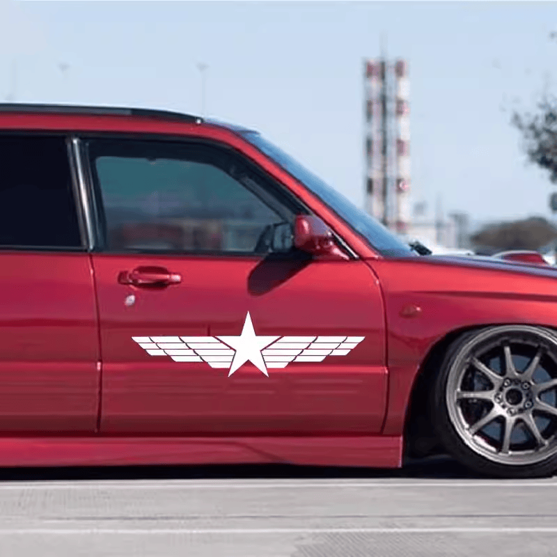 创意五角星遮挡划痕刮痕贴 个性车门贴纸拉花改装装饰车身车贴 - 图1