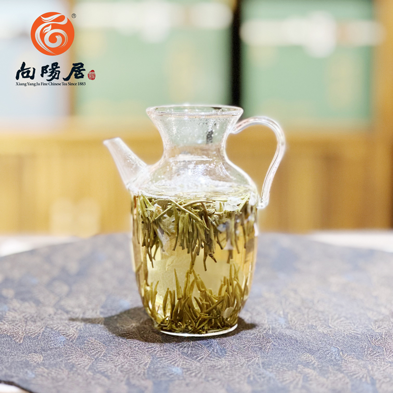 端午茶叶茉莉花茶2024新茶茉莉兰雪7窨香茗75克/罐清香型广西茉莉 - 图1