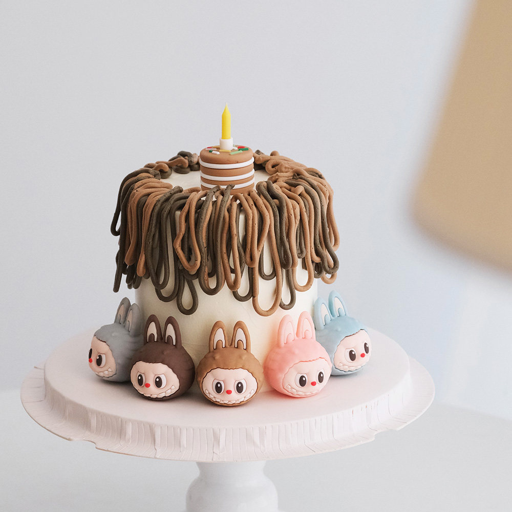 创意卡通布布头蛋糕装饰摆件可爱立体小兔子造型烘焙生日装扮配件,淘宝优惠券,粉丝福利购,淘宝优惠卷