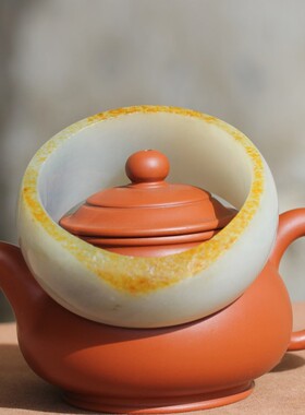 超宽版玉石青花玉手镯和田玉籽料