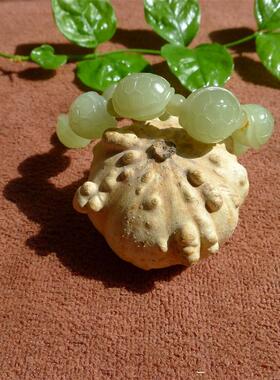 手链玉石金钱龟和田玉黄玉手串