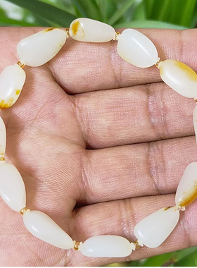 羊脂玉手链玉石原石和田玉籽料