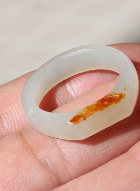 天然男女款指环新疆和田玉籽料