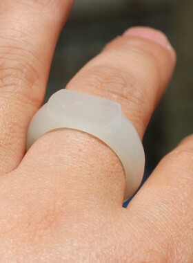 天然指环男女款新疆和田玉籽料