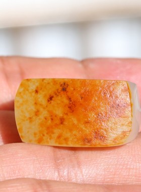 戒指玉石扳指和田玉籽料白玉挂件