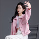 Pink denim jacket for women 2025 new denim jacket design niche high-end top jacket spring and autumn fashionable