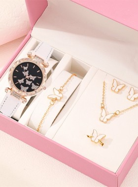 春节送妈妈礼盒装蝴蝶项链气质时尚女朋友情人节礼物不掉色锁骨链