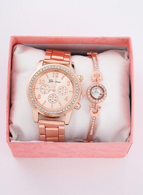 ins风金色满天星手链礼盒装圣诞送女友情人节礼物不掉色镶钻手镯