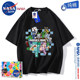 Short-sleeved T-shirt NASA cartoon coolie game pure cotton