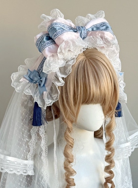 梨园梦瓷手作小物琉璃瓷发带青花瓷玲珑瓷她们的故饰会Lolita头饰
