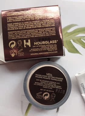 满百邮HOURGLASS黄金柔纱透明矿物质散粉小样0.9g 控油定妆蜜粉