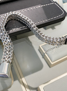 CELIE KALIRA小众设计双排龙骨手环男女潮人原创双层古巴手链