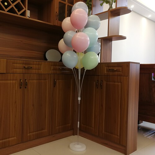 多杆11支至13支杆地上飘气球支架加高婚庆装饰生日开业周年布置 - 图0