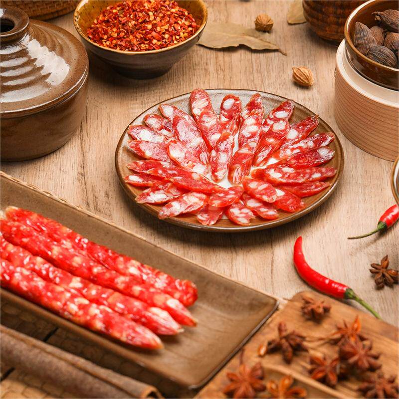 正品皇上皇腊肠怡乐香肠腊肠400g六分瘦广东特产广式广味添福腊肠
