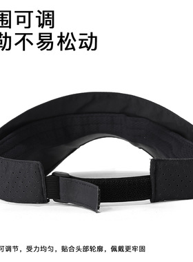 网球空顶帽男女夏季户外网球运动透气防晒百搭休闲遮脸轻便遮阳帽
