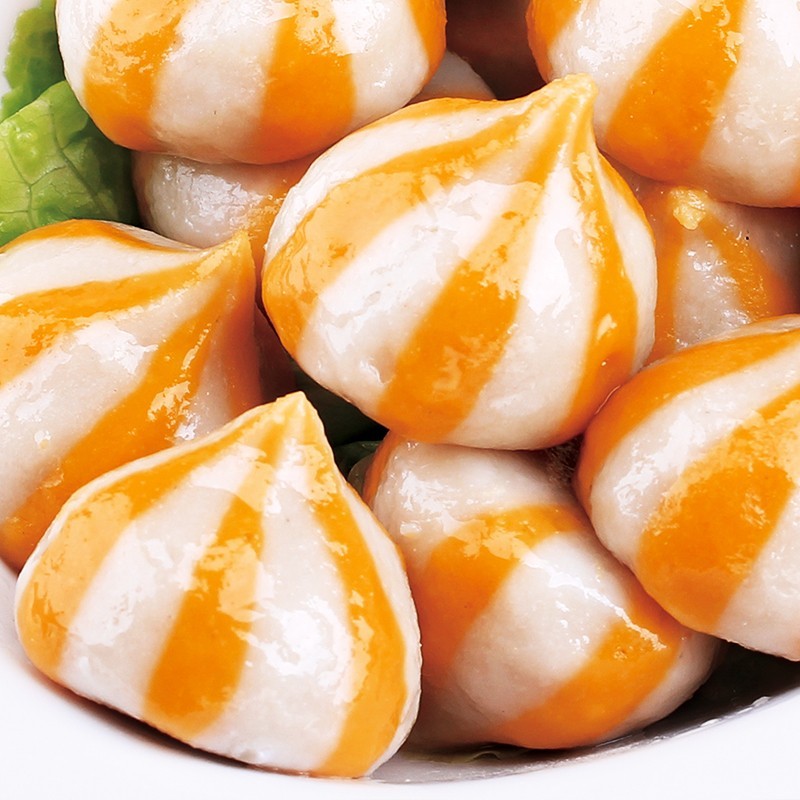 Fish egg pissing beef meatball skewers combination hot pot meatballs