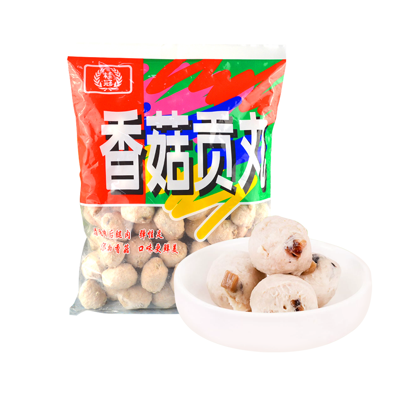桂冠香菇贡丸900g鱼肉豆腐蟹肉棒蛋黄味台湾香肠美食豆捞火锅食材,淘宝优惠券,粉丝福利购,淘宝优惠卷