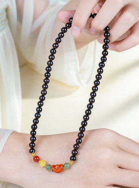 小叶紫檀多宝女生生日礼物礼盒装