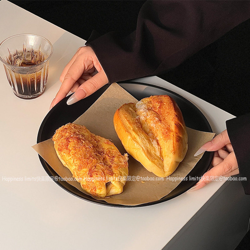 黑色ins茶点盘茶几零食摆放盘高级感不锈钢果盘点心糖果盘甜品盘,淘宝优惠券,粉丝福利购,淘宝优惠卷
