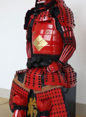 风林悍甲*日本武士盔甲可穿*武田家纹赤备具足*COSPLAY服装KJ-S01