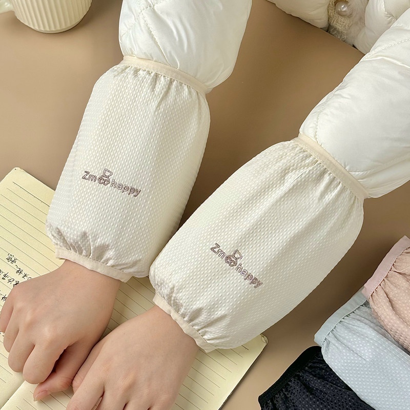 秋冬成人学生短款防水护袖套防油干活防脏套袖男女儿童羽绒服手袖