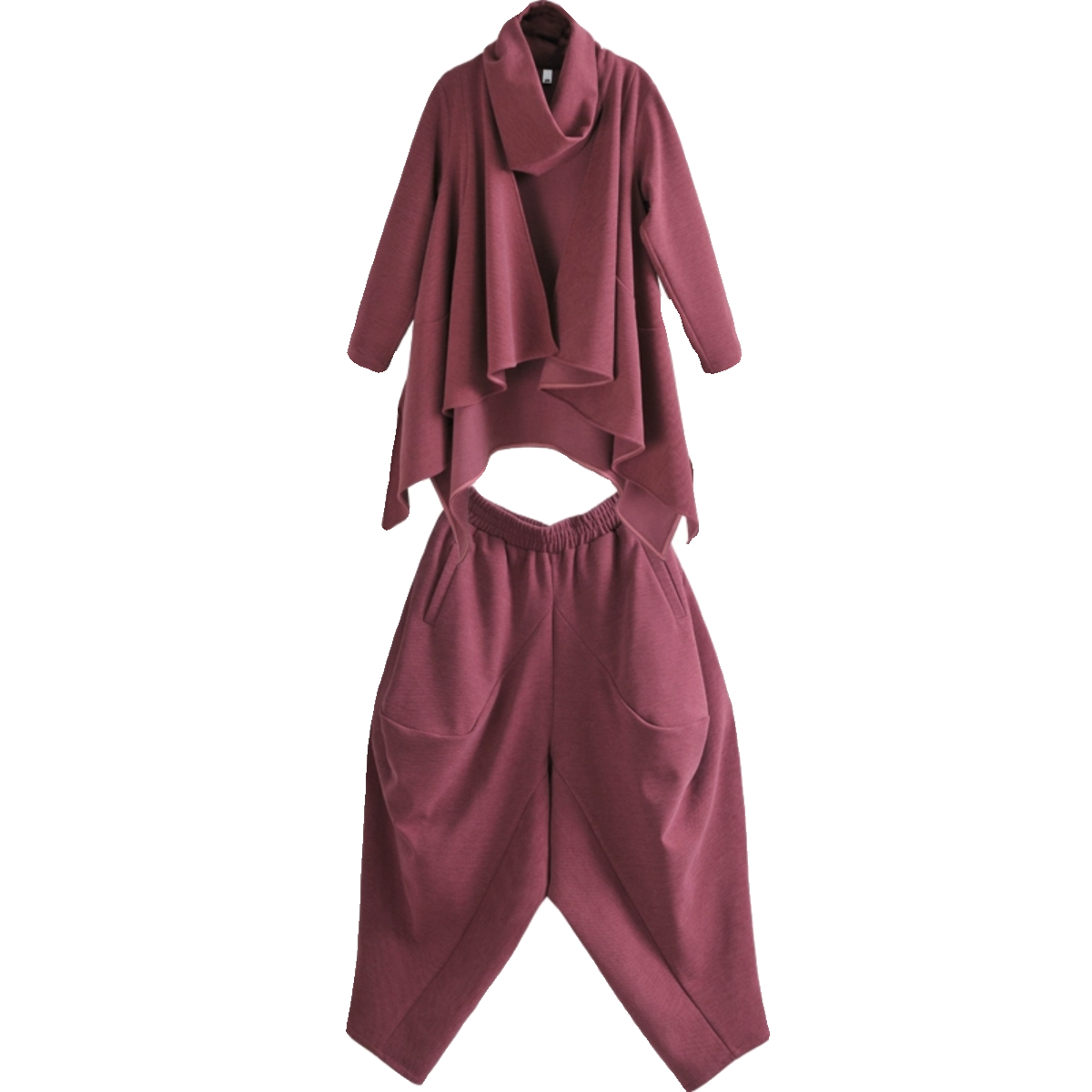 易见2023秋冬新款醋酸羊毛呢子大衣外套两件套装女外套休闲灯笼裤,淘宝优惠券,粉丝福利购,淘宝优惠卷