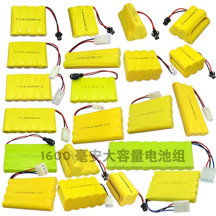 包邮5号玩具遥控车充电电池组大容量3.6V4.8V6V7.2V9.6V700MAH - 图2