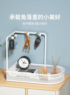 玄关钥匙收纳摆件鞋柜上摆的装饰品挂架进门口简约风客厅家居神器
