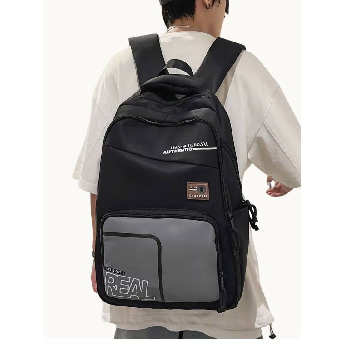 官方品牌韩版大容量简约设计感双肩包宽肩带轻便百搭大学生情侣休,淘宝优惠券,粉丝福利购,淘宝优惠卷