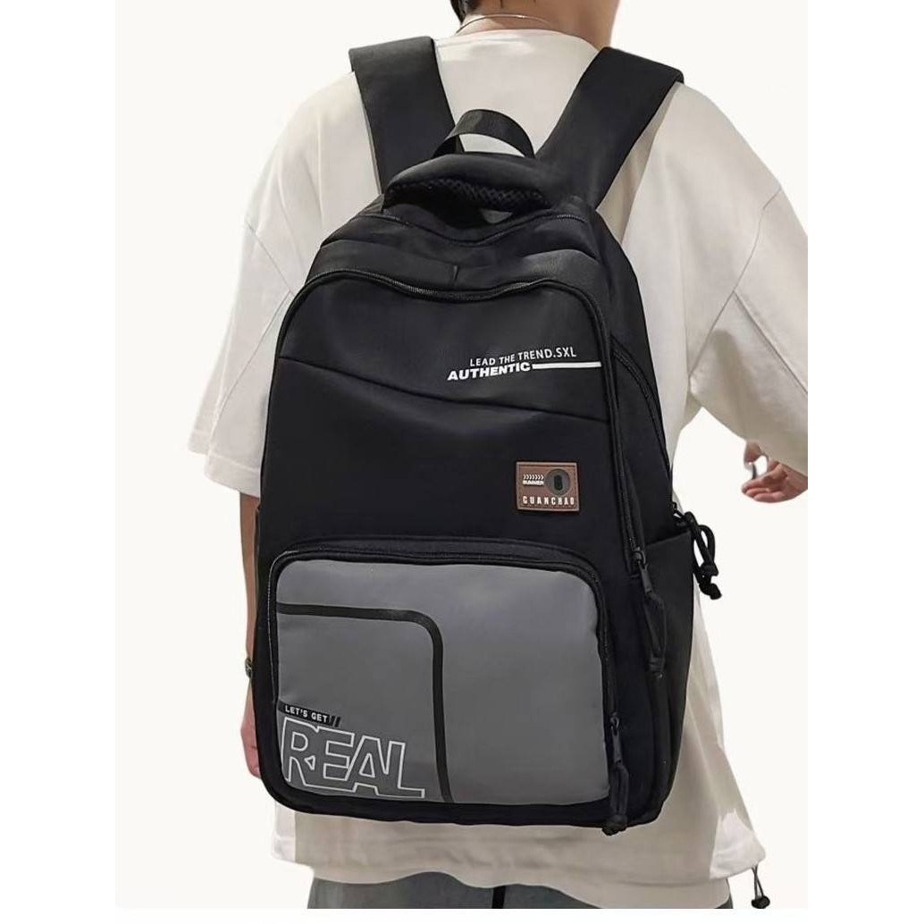 官方品牌韩版大容量简约设计感双肩包宽肩带轻便百搭大学生情侣休,淘宝优惠券,粉丝福利购,淘宝优惠卷