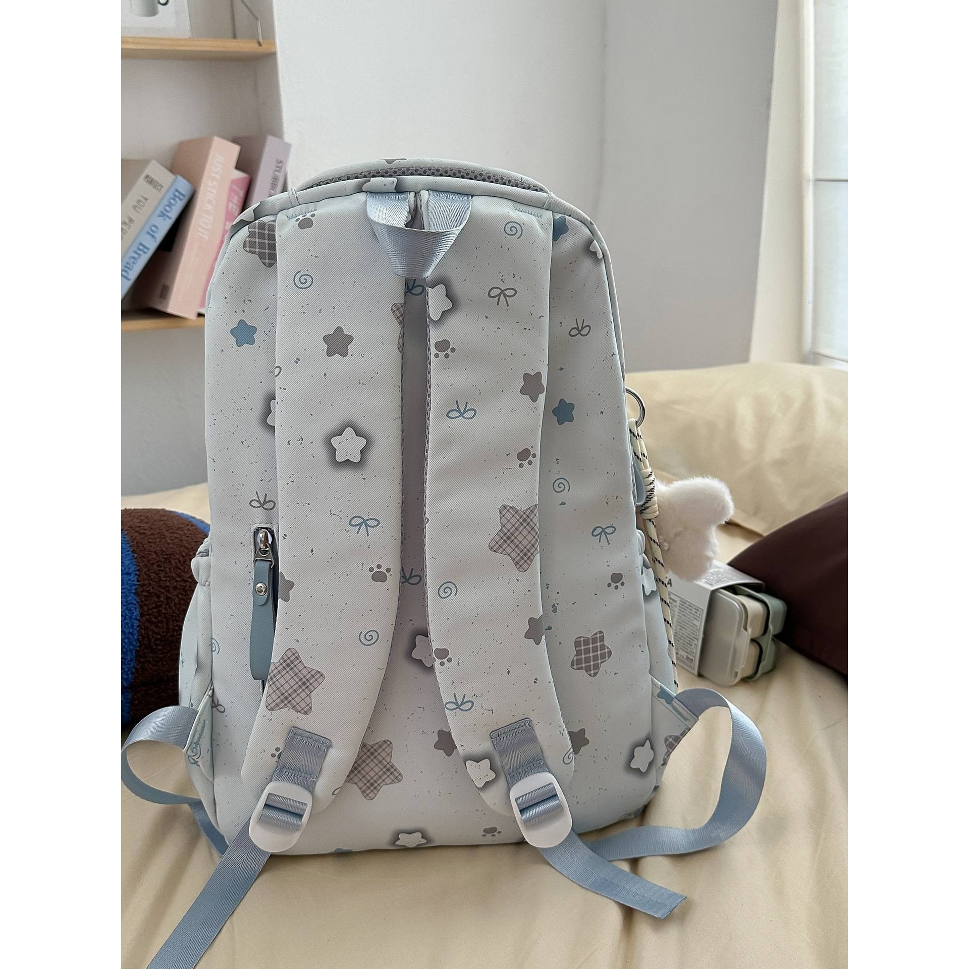 官方品牌大容量印花星星书包初中女三到六年级背包宽肩带大容量双,淘宝优惠券,粉丝福利购,淘宝优惠卷