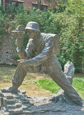 玻璃钢仿铜古代名人雕像 户外校园文化摆放铸铜韩愈诗人人物雕塑